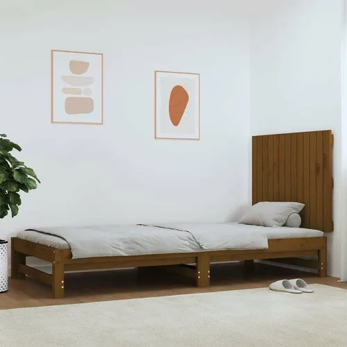  Uzglavlje za krevet boja meda 82 5x3x60 cm masivna borovina
