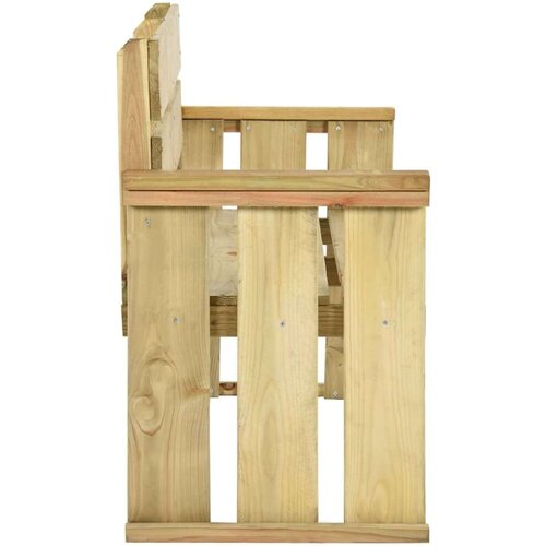 VidaXL Vrtna klupa 121 cm od impregnirane borovine Slike