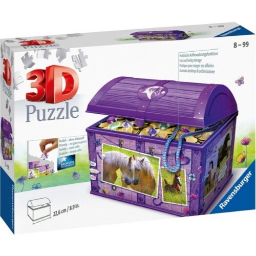 Ravensburger 3D puzzle (slagalice) - Kutija za blago sa motivom konja Slike
