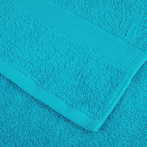  Ručnici SOLUND 10 kom tirkizni 100 x 200 cm 600 gsm Slike