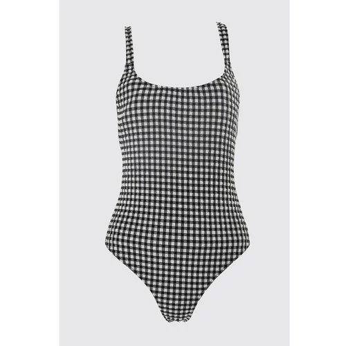 Trendyol Ženski kupaći kostim Checkered
