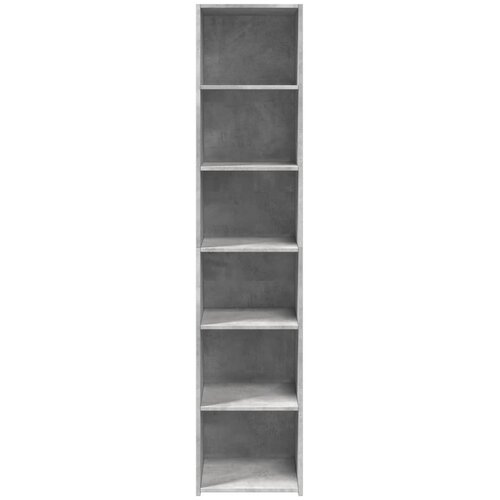  Visoka komoda siva boja betona 40x41x185 cm konstruirano drvo Slike