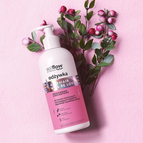 SoFlow Damaged Hair Protein-Emollient Conditioner regenerator za učvr&amp;scaron;ćivanje za o&amp;scaron;tećenu kosu 300 ml Slike