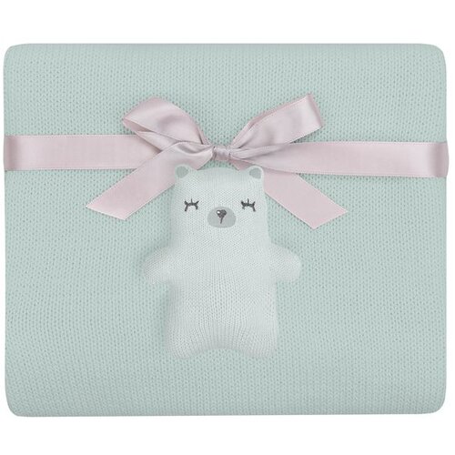  Pleteno baby ćebence 75x100 Bear with me mint ( KKB11050 ) Cene