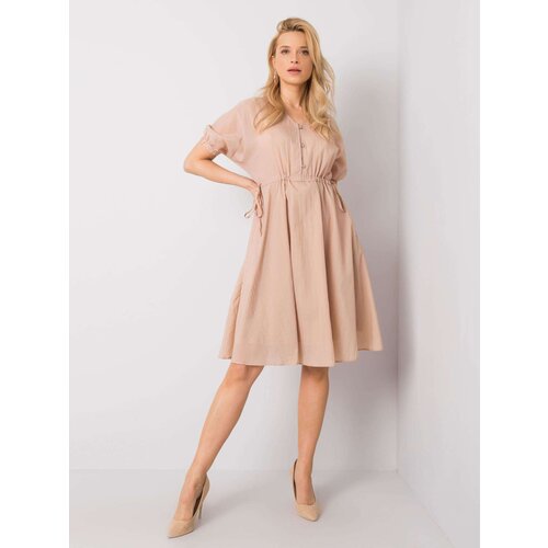 RUE PARIS Dress-217-SK-25663.02-beige Slike