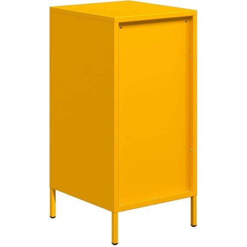 VidaXL Komoda gorčično rumena 35x39x73,5 cm hladno valjano jeklo Slike