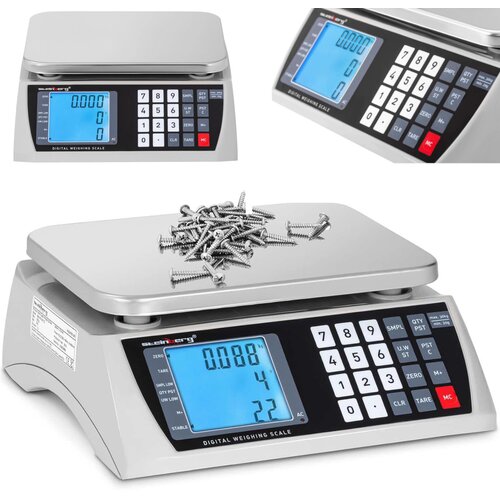 Steinberg Systems Komercialna trgovinska tehtnica LCD 22,3 x 17,4 cm 30 kg / 1 g, (21505535) Slike