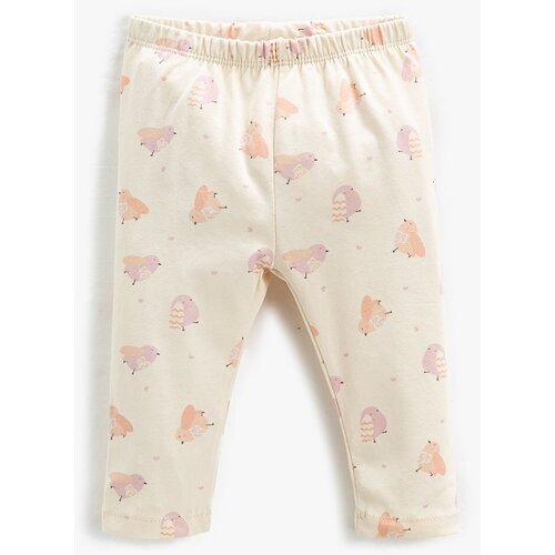 Koton Baby Girl Bird Printed Elastic Waist Leggings 3smg40053ak Slike