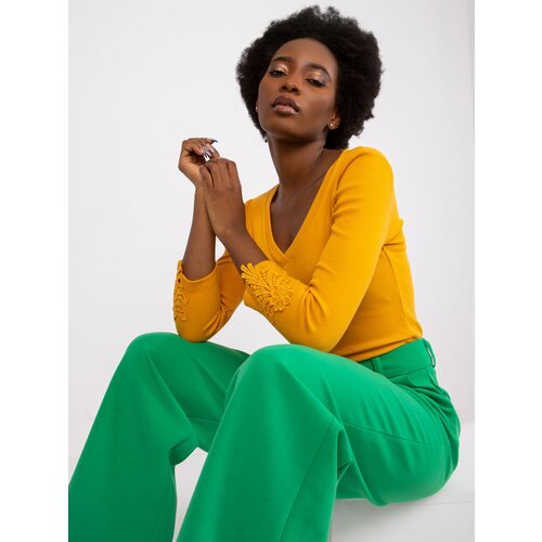 RUE PARIS Blouse-RV-BZ-7529.92-light orange Slike