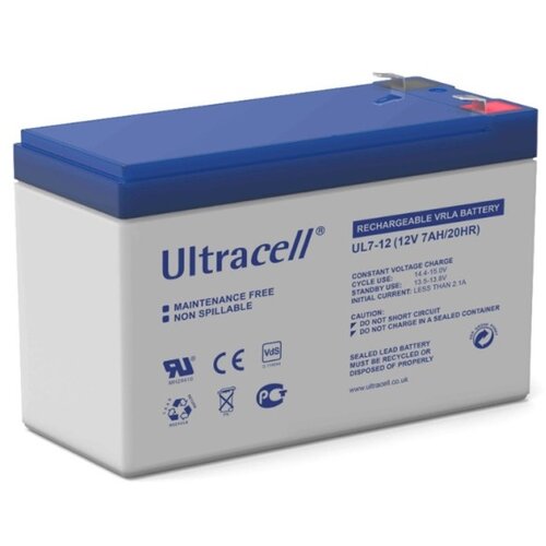 Akumulator 12V-7Ah VRLA Baterija UL7-12, 151&times;65&times;99mm, Klema F1, 4.8 mm Cene