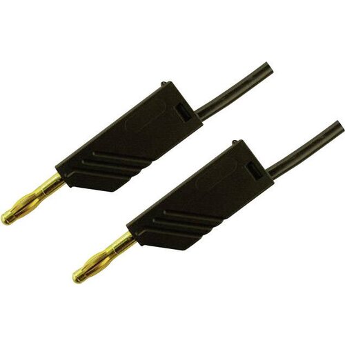 SKS Hirschmann 4mm PVC-test lead\, on both sides stackable plugs - Au\, 2\,5mm²\, 200 cm Merilni kabel 2m črna\, MLN 200/2\,5 934066700, (20423225) Cene