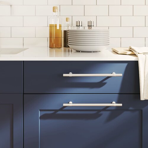 VidaXL Ručke za ormarić 10 kom srebrne 192 mm od nehrđajućeg čelika Slike