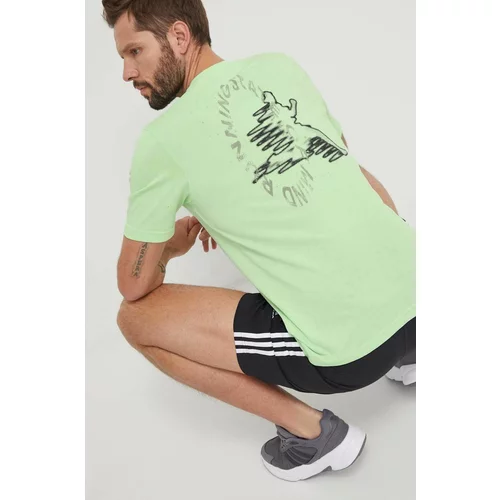Adidas Kratka majica za vadbo Training Essential zelena barva