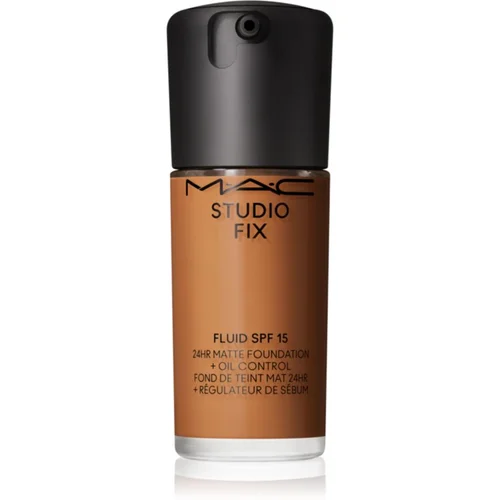 MAC Cosmetics Studio Fix Fluid SPF 15 24HR Matte Foundation + Oil Control matirajoči tekoči puder SPF 15 odtenek NC47 30 ml