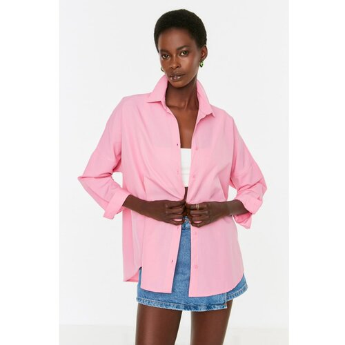 Trendyol Pink Oversize Shirt Cene
