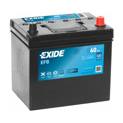 Exide akumulator 60AH START&#038;STOP efb EL604