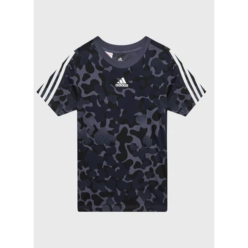 Adidas Majica Future Icons 3-Stripes HM2097 Mornarsko modra Regular Fit