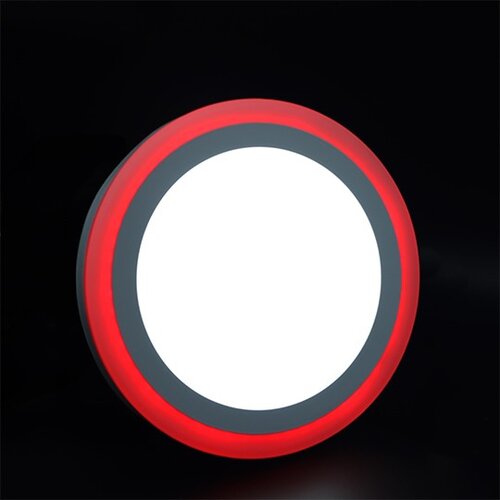 Mitea nadgradni okrugli led panel crvena 18+6W 6500K+ M18NO-D Slike