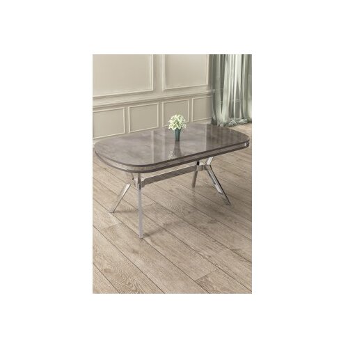 Hanah home trpezarijski sto olya anthracite chrome Cene