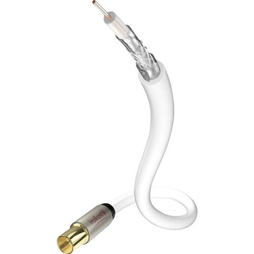 Inakustik Antenski priključni kabel \, [1x antenski vtikač 75 Ω - 1x antenska vtičnica 75 Ω]\, 5 m\, 100 dB\, pozlačeni konektorji\, bela, (20431532) Cene