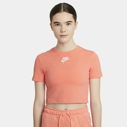 Nike ženska majica AIR WO SHORT-SLEEVE CROP TOP narandžasta CZ8632 Slike