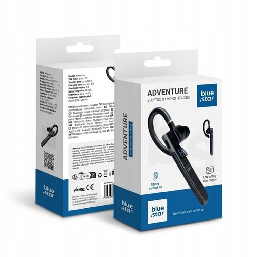 Blue Star Brezžične slu&scaron;alke Adventure Črne, (5000530163) Cene