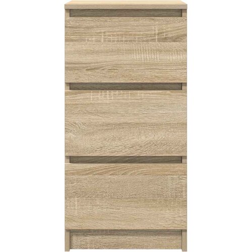  Komoda boja hrasta sonome 37,5x35x76 cm od konstruiranog drva Smeđa Slike