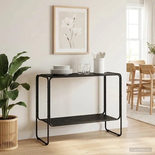  Komoda Crni hrast 93.5 x 38 x 75 cm Prerađeno drvo - Crni hrast 93.5 x 38 x 75 cm Cene