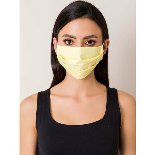 Fashion Hunters Yellow protective mask made of cotton Cene