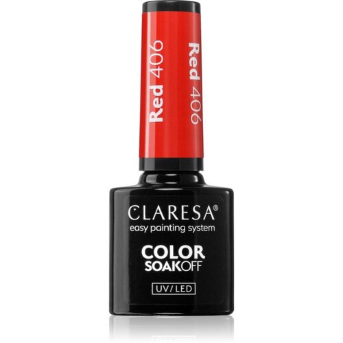 Claresa trajni lak za nokte uv/led red 406 5g Slike