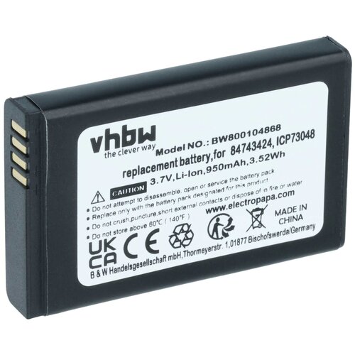 VHBW Baterija za Polycom 5020 / Spectralink 5020, 84743424, 950 mAh Cene