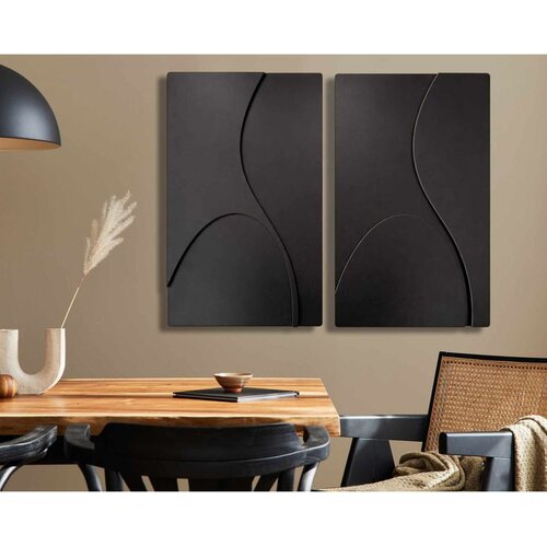 WALLXPERT Crni Dekorativni Zidni Pribor 3D70100-010 Cene