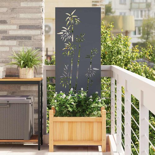 vidaXL Privatnost u vrtu Antracit 50 x 140 cm Hladno valjana čelična Cijene
