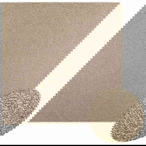  Rug "ZIZUR" Bež 200x200 cm Juta videz Notranje in zunanje Cene