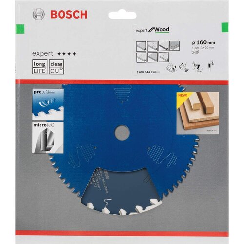 Bosch list kružne testere Expert for Wood 160 x 20 x 1,8 mm, 24 - 2608644013 Slike