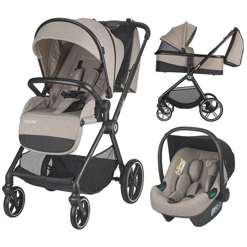 Coccolle Otro&amp;scaron;ki voziček 3v1 Lissia Butternut beige Slike
