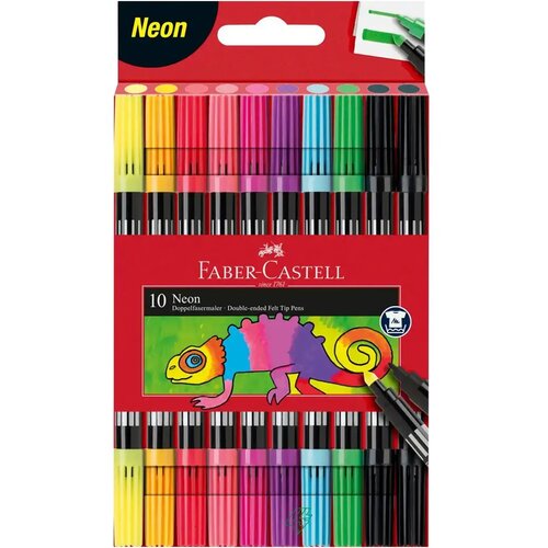 Faber-Castell set od 10 dvostrukih neonskih flomastera Slike
