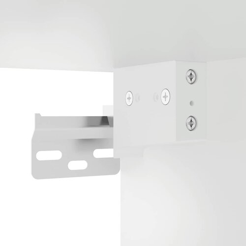  Vitrina bijela 100 x 8,5 x 75 cm od konstruiranog drva Slike