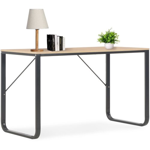 Furnova Računalniška miza črna in hrast 120x60x73 cm, (21925175) Cene