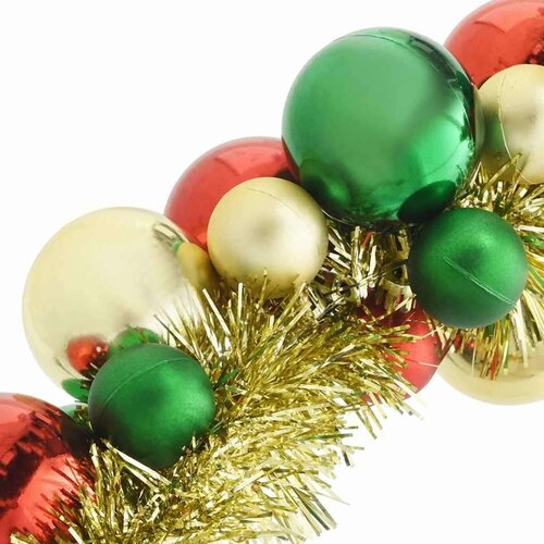VidaXL Garland od božićnih kuglica &amp;Scaron;areni 186 cm Polistiren Slike