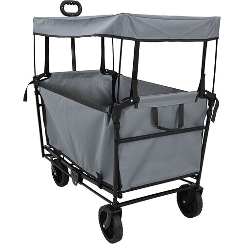  Sklopiva ručna kolica Siva 105 x 56.5 x 116 cm Oxford tkanina Cijene