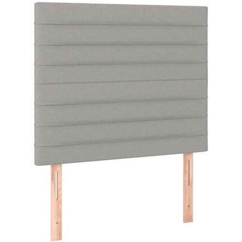Maison Chic Posteljno vzglavje - Vzglavna omarica 2 kosa svetlo sivo 100x5x78/88 cm blago, (22077722) Cene