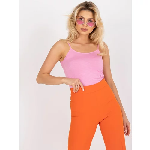 Fashion Hunters A pink viscose top with thin straps