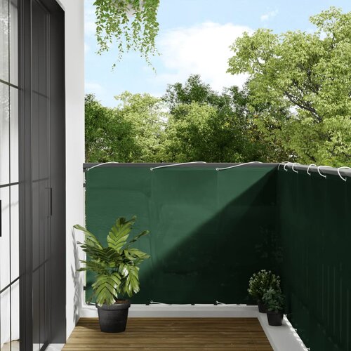  The Living Store Balkonsko platno zeleno 120x700 cm 100 % poliestrski oxford - Balkonsko Platno, (21498493) Cene