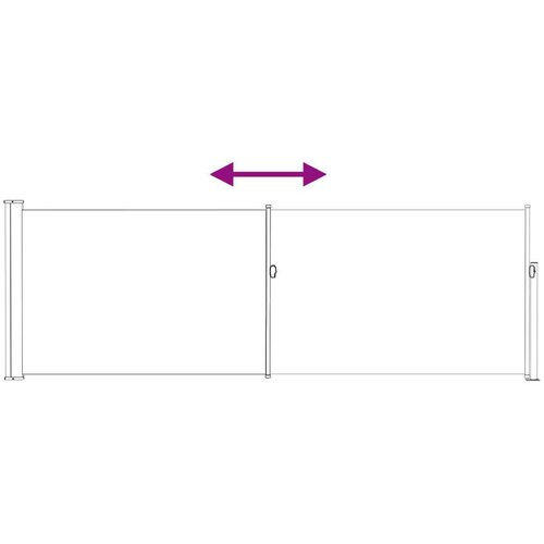  Retraktabilna bočna tende Sivosmeđa 300 x 100 cm Poliester - Sivosmeđa 100 x 300 cm Slike