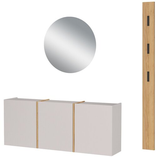 Germania Krem/u prirodnoj boji set za hodnik 168x200x27 cm Libbiano – Cijene