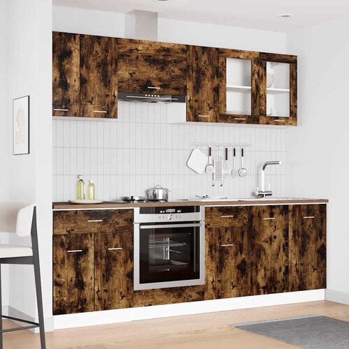  Set kuhinjskih ormarića s ladicama Lyon 8 pcs Dimljeni hrast Cene