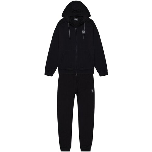Ea7 Emporio Armani TRAIN VISIBILITY M T-SUIT HOODIE FZ CH BR - TRAIN VISIBILITY M T Crna Cijene