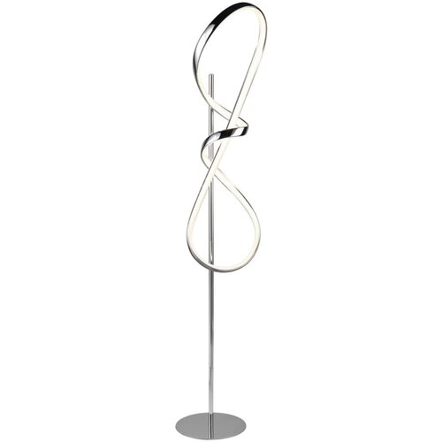 Tri O LED stoječa svetilka v srebrni barvi (višina 140 cm) Padua – Cene