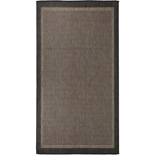 vidaXL Vanjski tepih ravno tkanja 80 x 150 cm tamnosmeđi